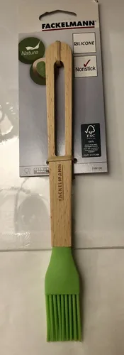 Fackelmann Nature Backpinsel Silikon 26 cm grün/holzfarbig von Fackelmann
