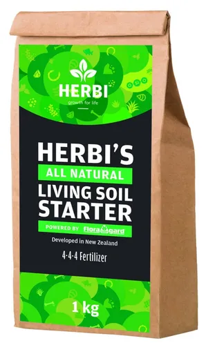 Herbi's Living Soil Grow Starter Biologisch aktiver Naturdünger 1 kg