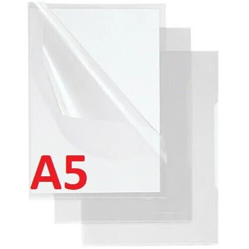 Prospekthüllen Sichthüllen A5 transparent genarbt 0,12mm Soennecken 1507 10 x