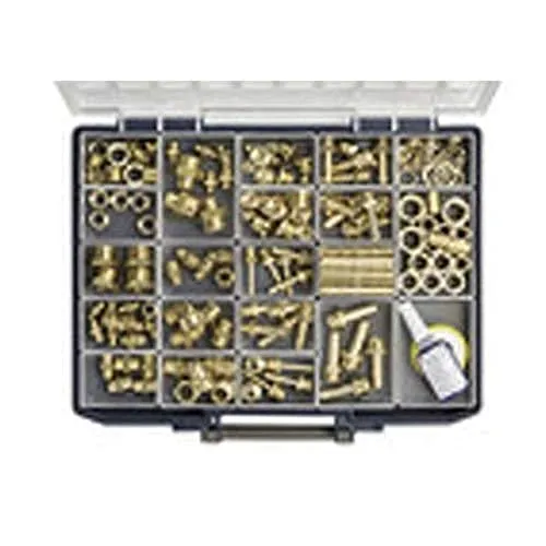 RIEGLER Sortimentsbox Messing - Pneumatik Schlauchtüllen Fittinge DTB 300 Racco - Sonstige, hochwertige Messing-Fittinge aus Deutschland für zuverlässige Pneumatik-Anwendungen.