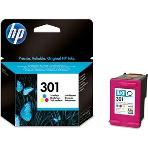 HP Tinte 301, CH562EE color - 150 Seiten, kompatibel mit DeskJet und OfficeJet Serien für brillante Farben und gestochen scharfe Ausdrucke