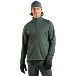Odlo The Essentials Warm Langlaufjacke urban chic (10877) XXL - Optimale Bewegungsfreiheit und Wärme für Langlaufabenteuer: Die Essentials Warm Jacke von Odlo bietet winddichten Schutz, strategische Jerseyeinsätze und praktische Taschen für Ihre Wertsachen.
