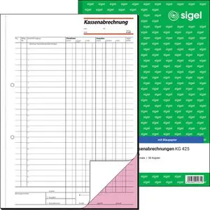 Sigel KG 425 A4 Kassenbuch mit Blaupapier