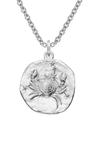 trendor Kette mit Anhänger Krebs mit 925 Silber Ø 16 mm