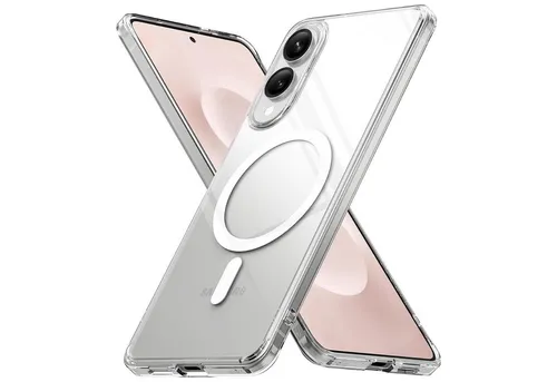 CoolGadget Handyhülle Premium Silikon Handy Case für Samsung Galaxy S25 Edge 6,7 Zoll, Hülle Transparent Schutzhülle kompatibel mit MagSafe Zubehör