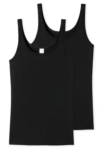 Schiesser Damen 2 Pack Trägertop Unterhemd - Modal Essentials - Unterhemden & BH-Hemden für Damen, praktisches Doppelpack aus temperaturausgleichendem, elastischem Material für optimalen Tragekomfort