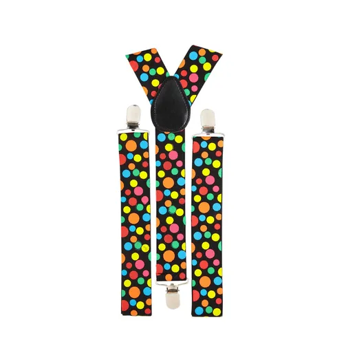 Bunte Hosenträger für Clowns Kostüm Zubehör für Karneval und Mottopartys