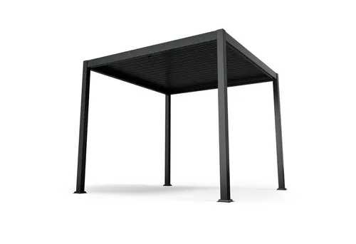 Blumfeldt LuminaHaven Pergola 3x3m - Wetterfester Pavillon mit Lamellendach, ideal für Garten, Terrasse oder Poollandschaft. Schützt vor Sonne, Regen und Schnee - für entspannte Stunden im Freien.