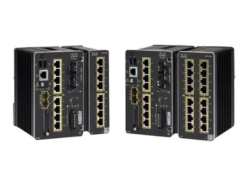 Cisco Catalyst IE-3300-8P2S-E neu - Netzwerk-Switch mit 8 GE PoE+ und 2 GE SFP, modular und ideal für industrielle Anwendungen.