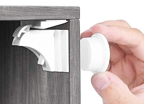 JaBranDo Magnetisches Schrankschloss 20 Schlösser +3 Schlüssel, Babysicherheit, unsichtbare Kindersicherung für Schrank, Schubladen, Auszüge, kein Bohren und Schrauben, starker Halt dank 3M Kleber