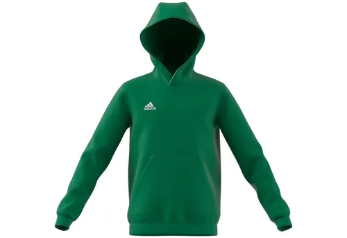 adidas Unisex Kinder Entrada 22 Sweat Hoodie, Team Green/White, 152 - Hochwertiger Sweat Hoodie für Kinder, aus 70 % Baumwolle und 30 % recyceltem Polyester, ideal für sportliche Aktivitäten und Freizeit.