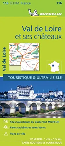 Michelin Schlösser an der Loire: Straßen- und Tourismuskarte 1:150.000 (MICHELIN Zoomkarten)