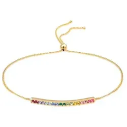 Elli Armband Kristalle Bunt verstellbar 925 Silber - Armbänder mit bunten Kristallen, verstellbar für perfekten Sitz. Ein funkelndes Accessoire, das jedes Outfit aufwertet und farbenfrohe Akzente setzt.