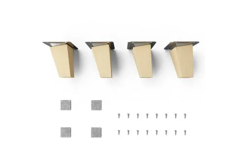 sossai® Möbelfuß Holzfüße Eckig Schräge Ausführung 8cm von Sossai