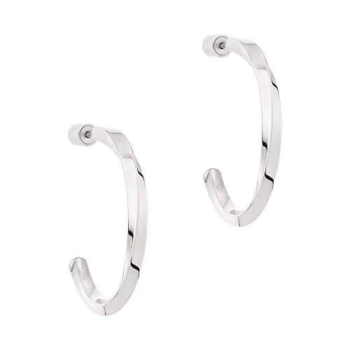 Liebeskind Berlin Damen-Creole Edelstahl LJ-0625-E-32 - Ohrringe für Damen aus vergoldetem Edelstahl mit einzigartiger gedrehter Form, die jedem Outfit einen glamourösen Touch verleiht. Ideal als Geschenk für besondere Frauen.