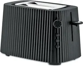 Alessi Elektrische Toaster Plissé schwarz von Alessi