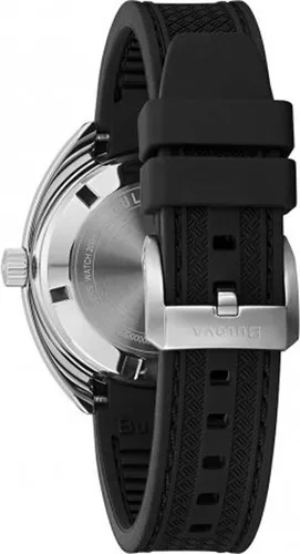 BULOVA 96B350 Oceanographer Herrenuhr - Automatik, Wasserdicht bis 20 ATM, Schwarz/Orange - Herrenuhren mit Saphirglas und einem einzigartigen Design, inspiriert von der legendären 'Devil Diver'. Ideal für Taucher und Uhrenliebhaber.