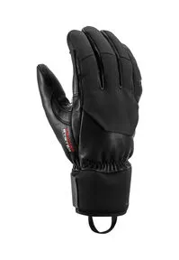 LEKI HS Hevon 3D SCHWARZ - 8,5 - Wintersport-Bekleidung mit silikonverstärkter Innenhand für besten Grip und wasserdichtem Membraneinsatz für optimalen Wetterschutz.