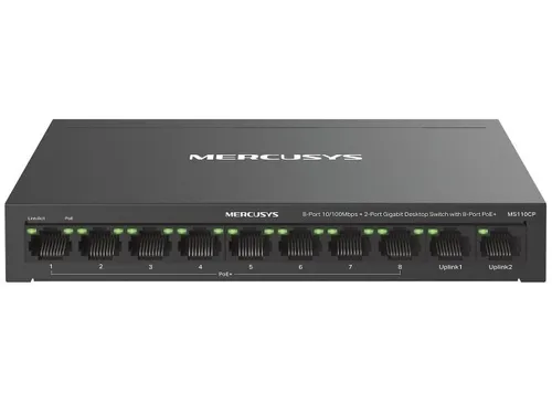 Mercusys MS110CP Netzwerk Switch PoE Unterstützung Schwarz MERCUSY 6957939003692