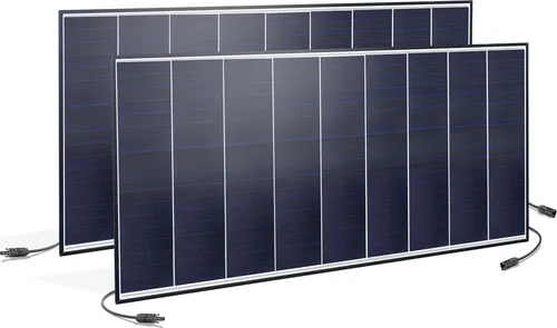 esotec Solarmodul 2 x 125 Wp / 30 V - Effiziente Energiegewinnung - Solarmodule für maximale Leistung und Teilabschattungsschutz. Ideal für Solar-Inselanlagen und Balkonkraftwerke, leicht montierbar und mit MC4 Stecksystem für einfache Erweiterung.
