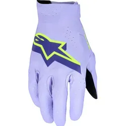 Alpinestars Supertech MX Handschuhe - Helllila/Lila/Neon-Gelb - M - Erstklassige Motorradhandschuhe für Profi-Fahrer mit ergonomischer Passform und hochflexiblem Stretchmaterial. Bieten optimale Kontrolle und Belüftung für höchsten Komfort während der Fahrt.