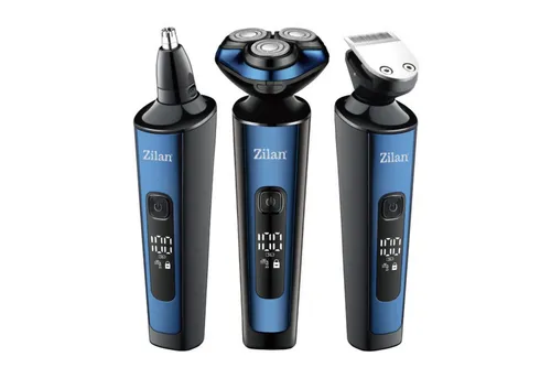 Zilan Elektrorasierer ZLN-8726 - 4-in-1 Herrenrasierer mit IPx6 Wasserdichtigkeit - Elektrorasierer mit 4-in-1 Funktionalität für Bart, Nase und Ohren. Wasserdicht nach IPx6, kabellos und mit LED Display für maximale Benutzerfreundlichkeit.