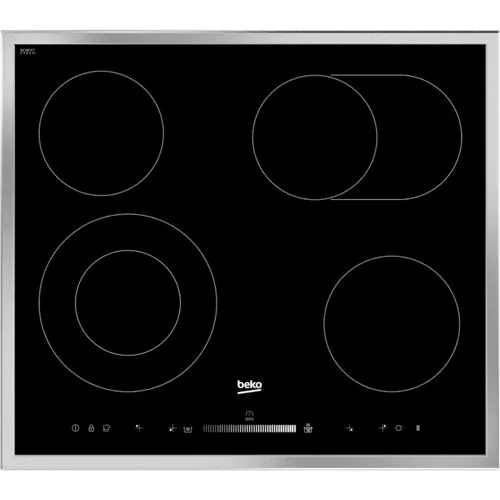 Beko HIC 64503 TX Kochfeld - Elegantes Kochfeld in Silber, ideal für moderne Küchen, bietet präzise Temperaturkontrolle und einfache Bedienung für ein perfektes Kocherlebnis.