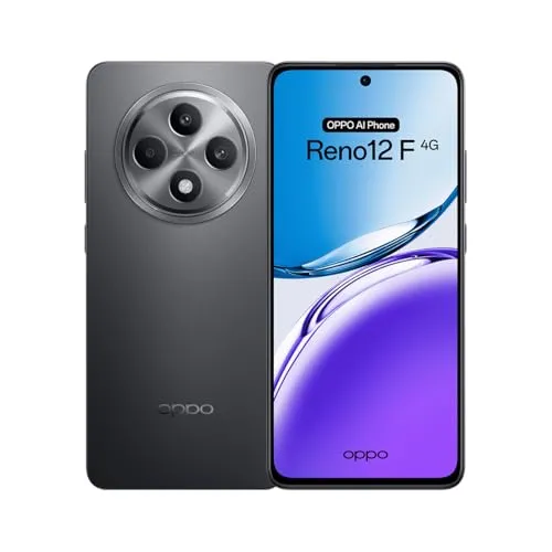 OPPO Reno 12F 4G 8+256GB - Matte Gray - Handys & Smartphones mit 8 GB RAM und 256 GB Speicher, ideal für reibungsloses Multitasking und große Datenmengen.