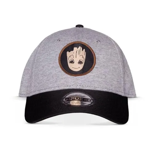 Marvel Baseball Cap Groot Classic - Offiziell lizenziertes Disney-Merch für Fans von Guardians Of The Galaxy, hochwertige Kappe mit verstellbarem Design und einem coolen Groot Aufnäher für optimalen Tragekomfort.