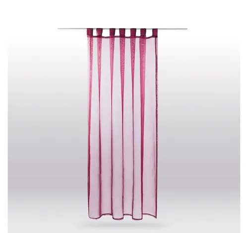 Bestlivings Gardine Noella (1 St), Schlaufen, transparent, Sichtschutz 140x245cm transparente Scheibengardine in versch. Farben