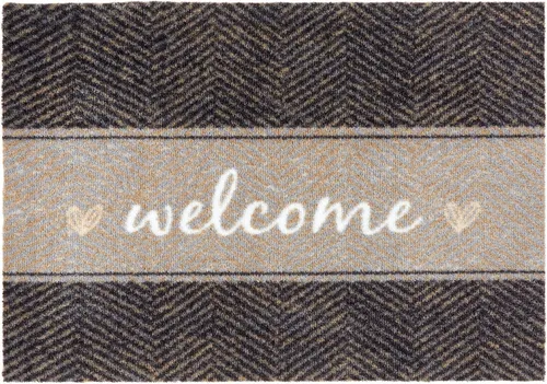 Rutschfester Teppich Wohnzimmer - Miabella Fußmatte 50x70cm - LÄUFER: Die rutschfeste Sauberlaufmatte ist pflegeleicht und waschbar, ideal für Eingangsbereiche und Wohnzimmer, sorgt für eine angenehme Wohlfühlatmosphäre.