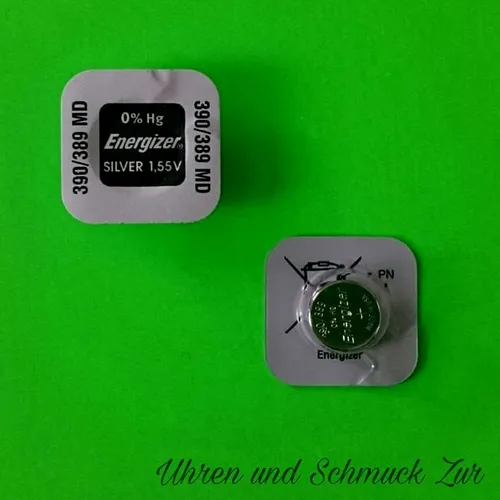 1x Energizer 390/389 Uhren-Batterie Knopfzelle SR1130SW SR1130W AG10 Silver 1,55