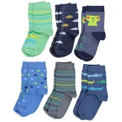 TupTam Freizeitsocken TupTam Kinder Socken Bunt Gemustert 6er Pack für Mädchen und Jungen bunt 27-30