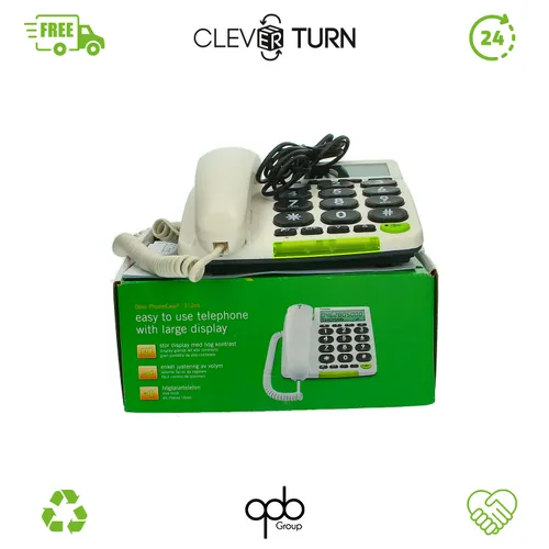 Doro Phone Easy 312Cs - Analog Telefon in Weiß mit LCD - Festnetztelefon mit benutzerfreundlicher Bedienung, ideal für Senioren. Genießen Sie klare Gespräche und große Tasten für einfache Handhabung.
