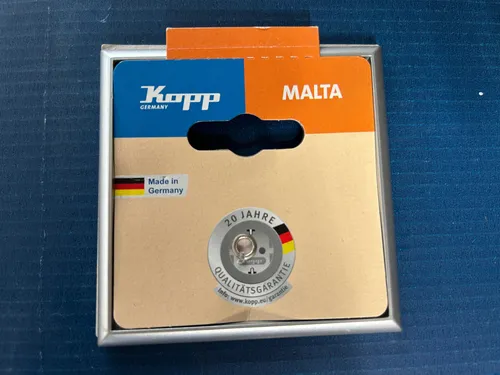 Kopp MALTA – Abdeckrahmen 1-fach, Farbe: Silber