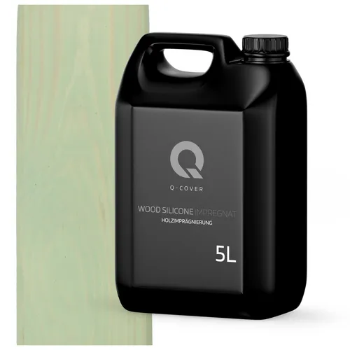 Holzimprägnierung Holzschutzfarbe Wetterschutzfarbe Olivgrün 5L Q-COVER