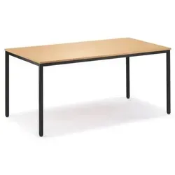 Konferenztisch Buche 1200x720x800mm mit anthrazitfarbenem Gestell