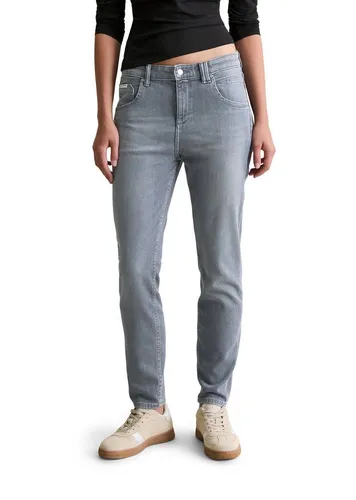 Marc O'Polo DENIM Boyfriend-Jeans aus grauem Stretch-Denim
