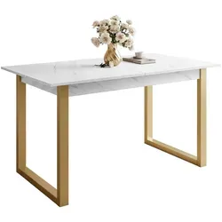 Lookway Esstisch ARTON GOLD II 140 cm in gold von Lookway