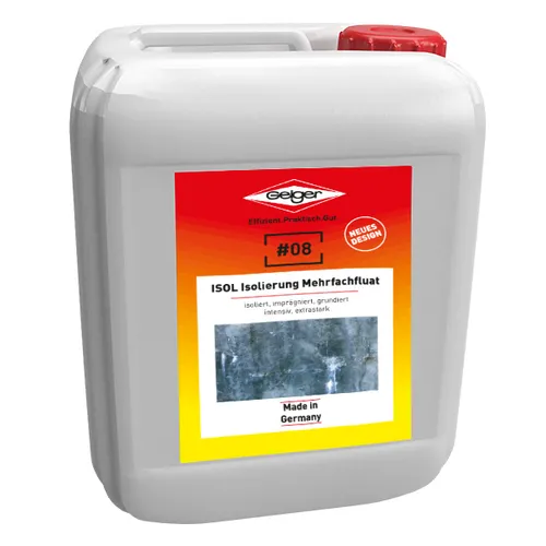 Mehrfachfluat Isol Isolierung Geiger 5L - Hochwertige Grundierung für optimale Isolierung, ideal für den Einsatz in Deutschland mit 5L Inhalt.