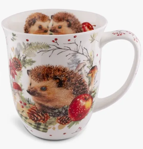 Tasse Igel & Apfel Jumbobecher 0,4 L Fine Bone China Porzellan