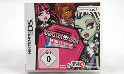 Monster High - Die Monsterkrasse Highschool - Nintendo DS Spiel, gestalte deinen eigenen Monster-Charakter und erlebe spannende Abenteuer an der Monster High! Werde zur Scream Queen und meistere einzigartige Aufgaben!