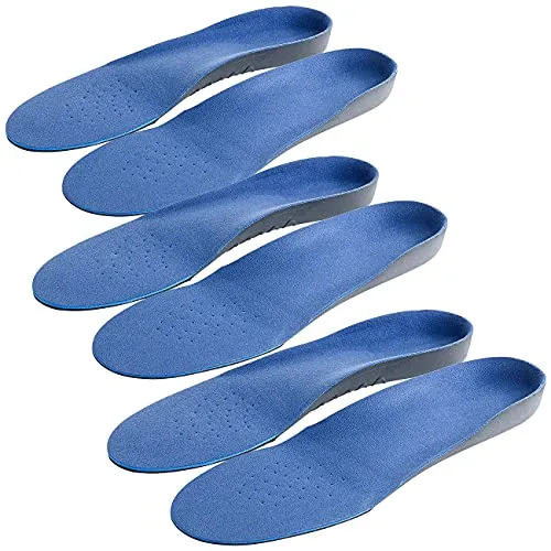 PEARL Sports Comfort-Schuheinlagen: 3er-Set Komfort-Schuheinlagen, Größe 43-46 (Mittelfuß stützende Einlagen, Einlegesohle als Schuhpolster)