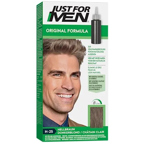 Nur For Men Original Formel Hellbraun Haarfarbe stellt die Natürliche Farbe Für Einen natürlichen Look, H25