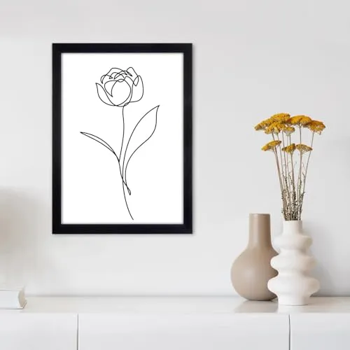 Nutabevr Fotorahmen zur Präsentation (Schwarz, A4), vertikalen oder horizontalen Aufhängen/Aufstellen,hochwertiges Plexiglas,Holz Rahmen, Geeignet für Wohnzimmer-Schlafzimmer-Ausstellung