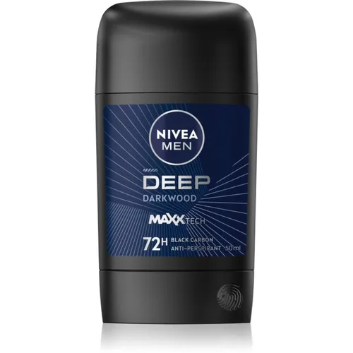 NIVEA MEN Deep festes Antitranspirant Black Carbon Dark Wood 50 ml