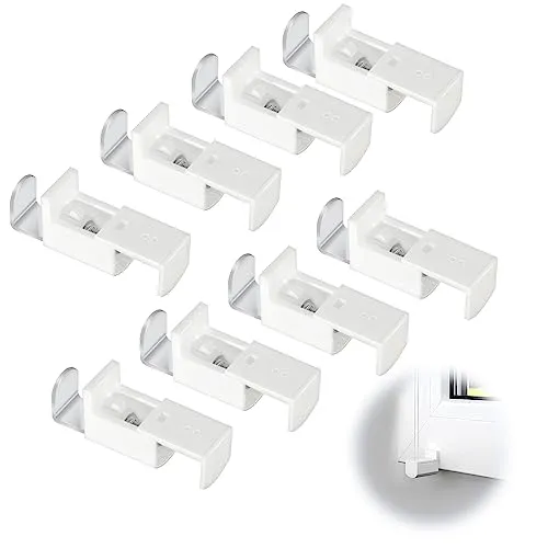Stück Klemmträger Befestigung klemmträger Rollo plissee zubehör Verstellbereich 20 mm für Duo Doppelrollo und Plissee Klemmträger Set für Plissee weiß 8