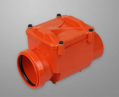 Produktbild Uzman Ablaufgarnitur Rückstauverschluss DN110 mit Wasserwaage