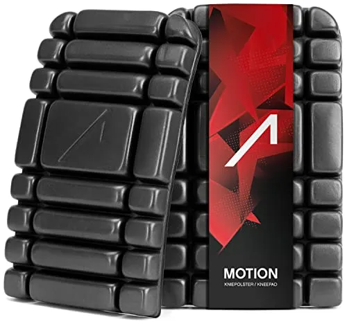 ACE Motion Kniekissen - Knieschoner für die Arbeit - ideal für Fliesenleger - DIN EN 14404 - Schwarz