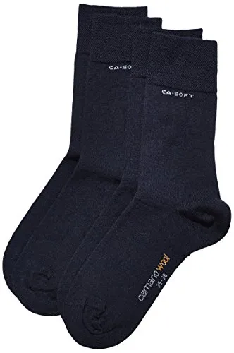 Camano Damen Strick Socken 3242, 100 DEN, Gr. 35/38, Blau (navy 4), 2er Pack